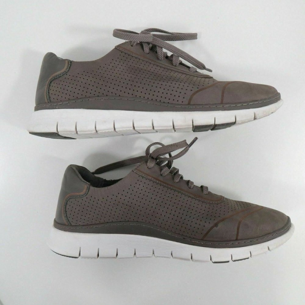 Vionic Riley Sneakers Flats Womens US8.5 EU40 UK6.5 Taupe Gray Brown Shoes - Picture 5 of 10